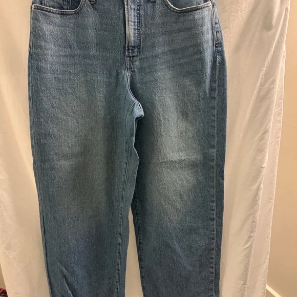 Madewell high-waisted wide leg jeans - Picture 6 of 7